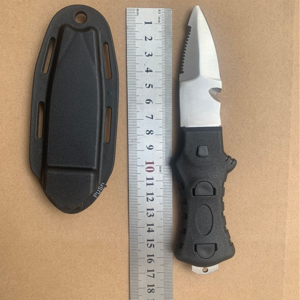 Dive Knife Titanium - Dive Knife for Rescue, Stainless Steel