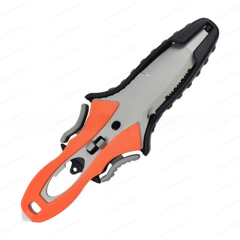 Dive Knife Titanium - Water Rescue Knife Outdoor Rope Cutter