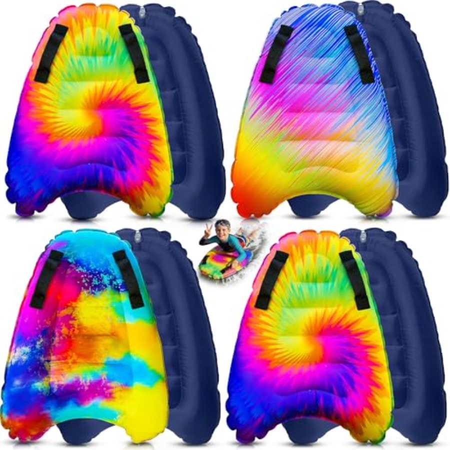 Bodyboard Boogie Board - 4 Pack Inflatable Surf Body Boards