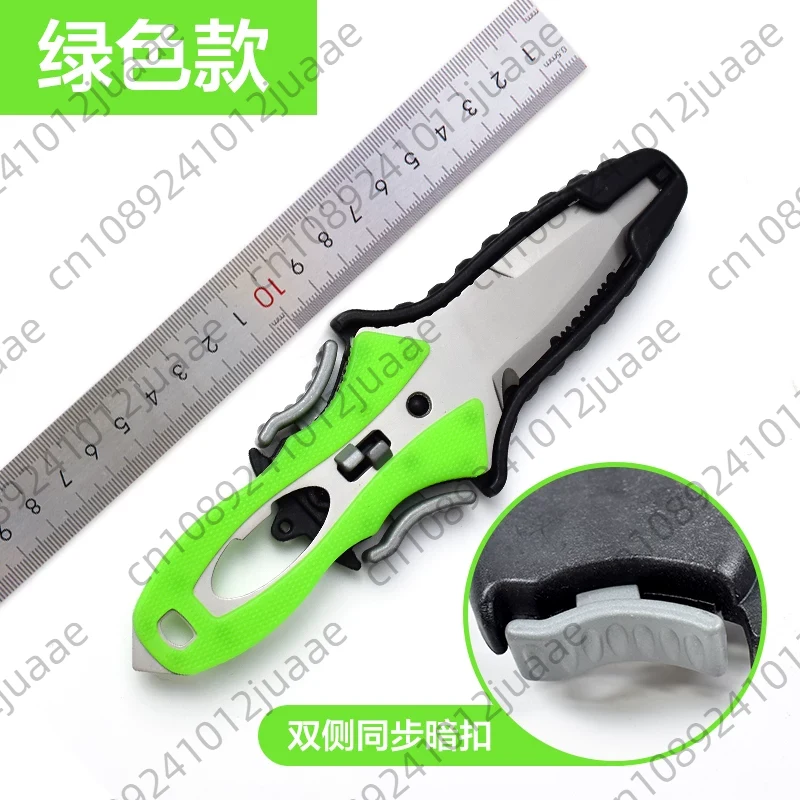 Dive Knife Titanium - Water Rescue Knife Outdoor Rope Cutter