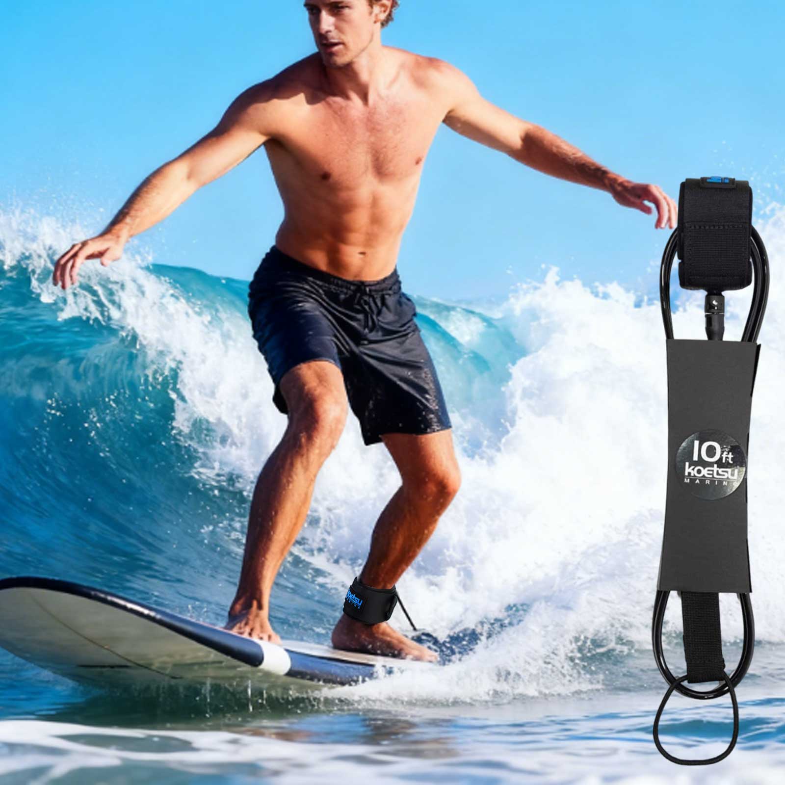 6-10ft SUP Board Surf Leg Rope - đánh giá và giá Surfboard Leash Ankle