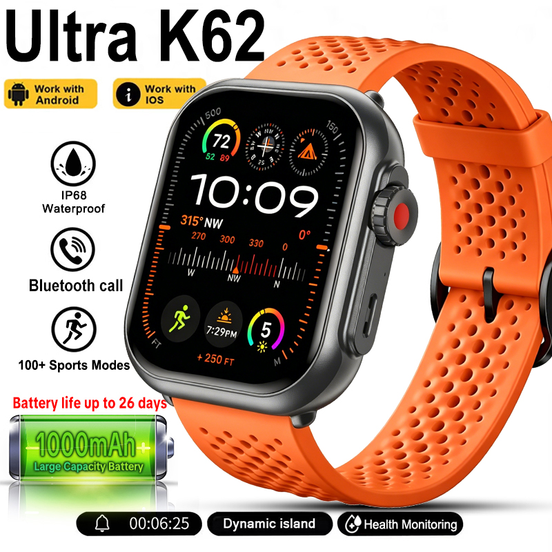New Watch Ultra K62 Smartwatch - đánh giá và giá Aquatic Sports Performance