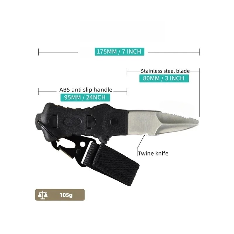 Outdoor Water Rescue Knife, St - đánh giá và giá Dive Knife Titanium