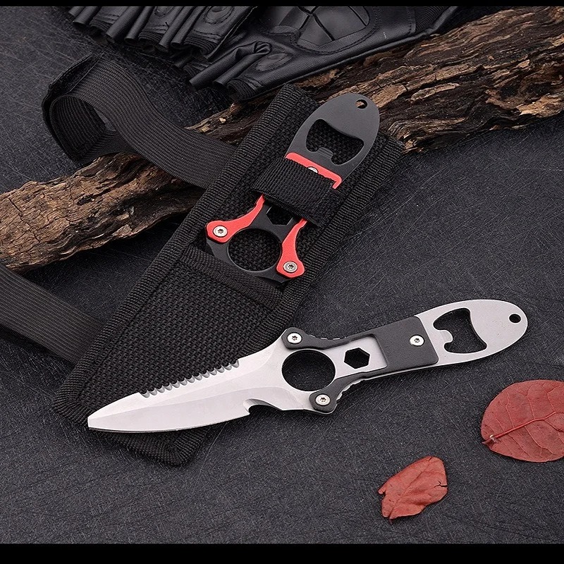 Stainless steel multifunctiona - đánh giá và giá Dive Knife Titanium
